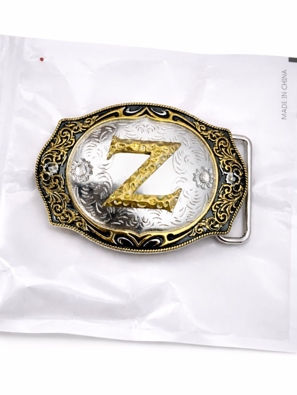 Letter Z Alphabet Belt Buckle Western Cowboys Buckle Mens Womens